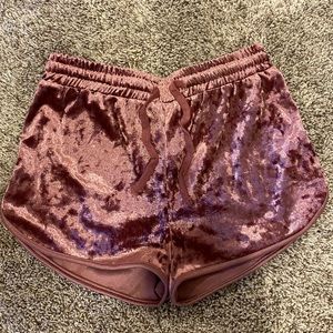 Velvet booty shorts